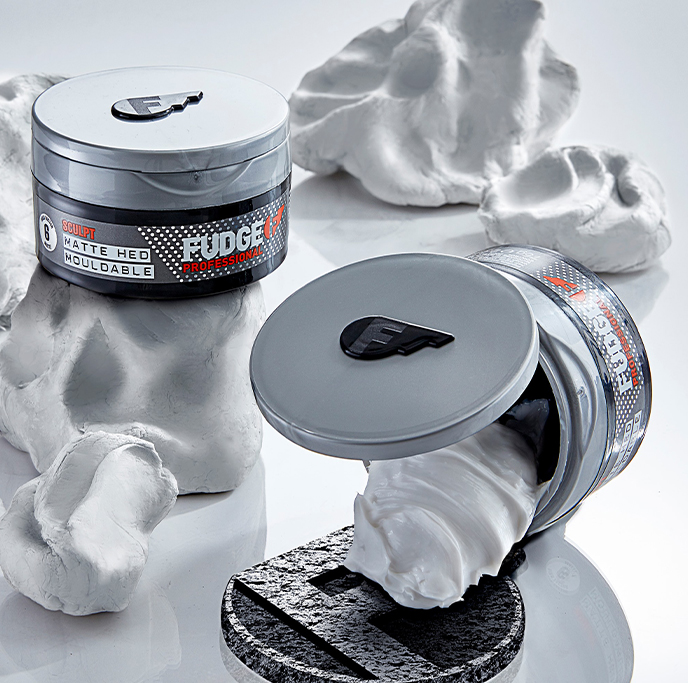 Fudge Professional Haircare branding & packaging, Sculpt Matte Hed Mouldable.