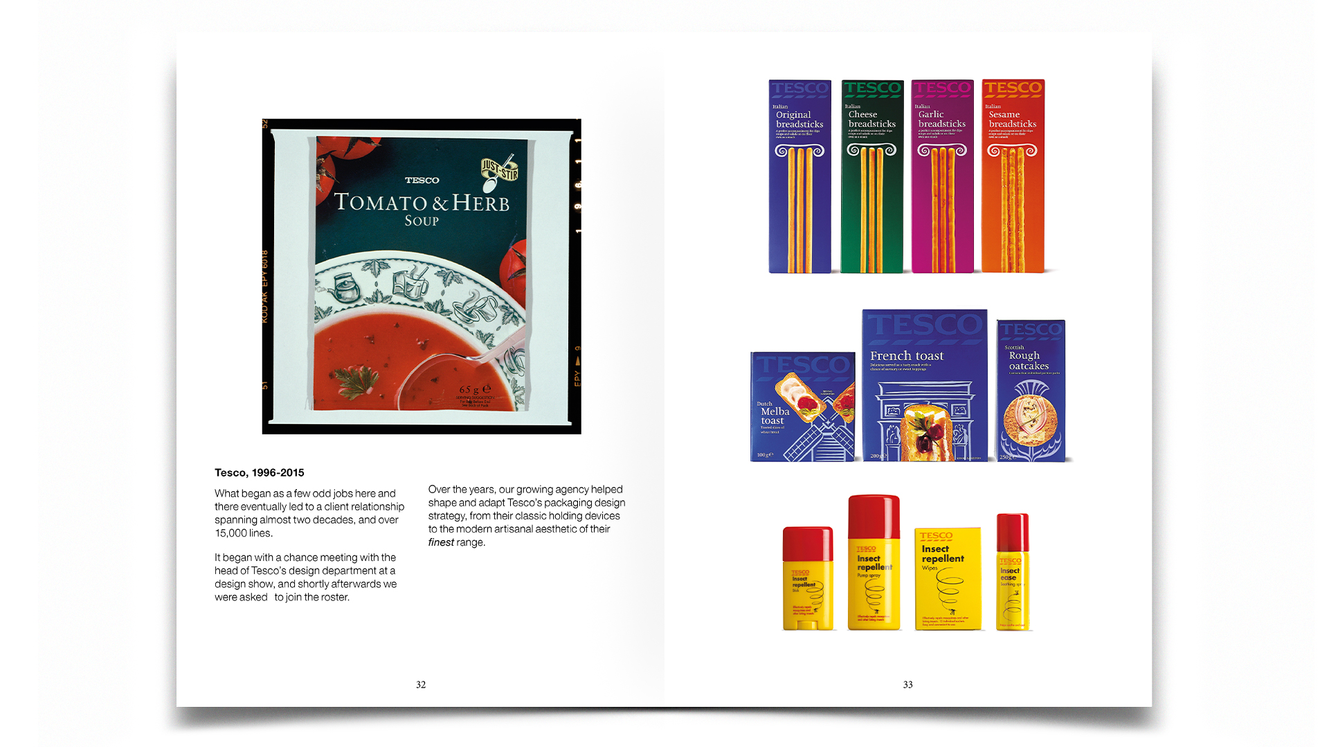 R Design, Inspired Common Sense, Tescos tomato and herb, Italian breadsticks range, French toast and insect repellent packaging design