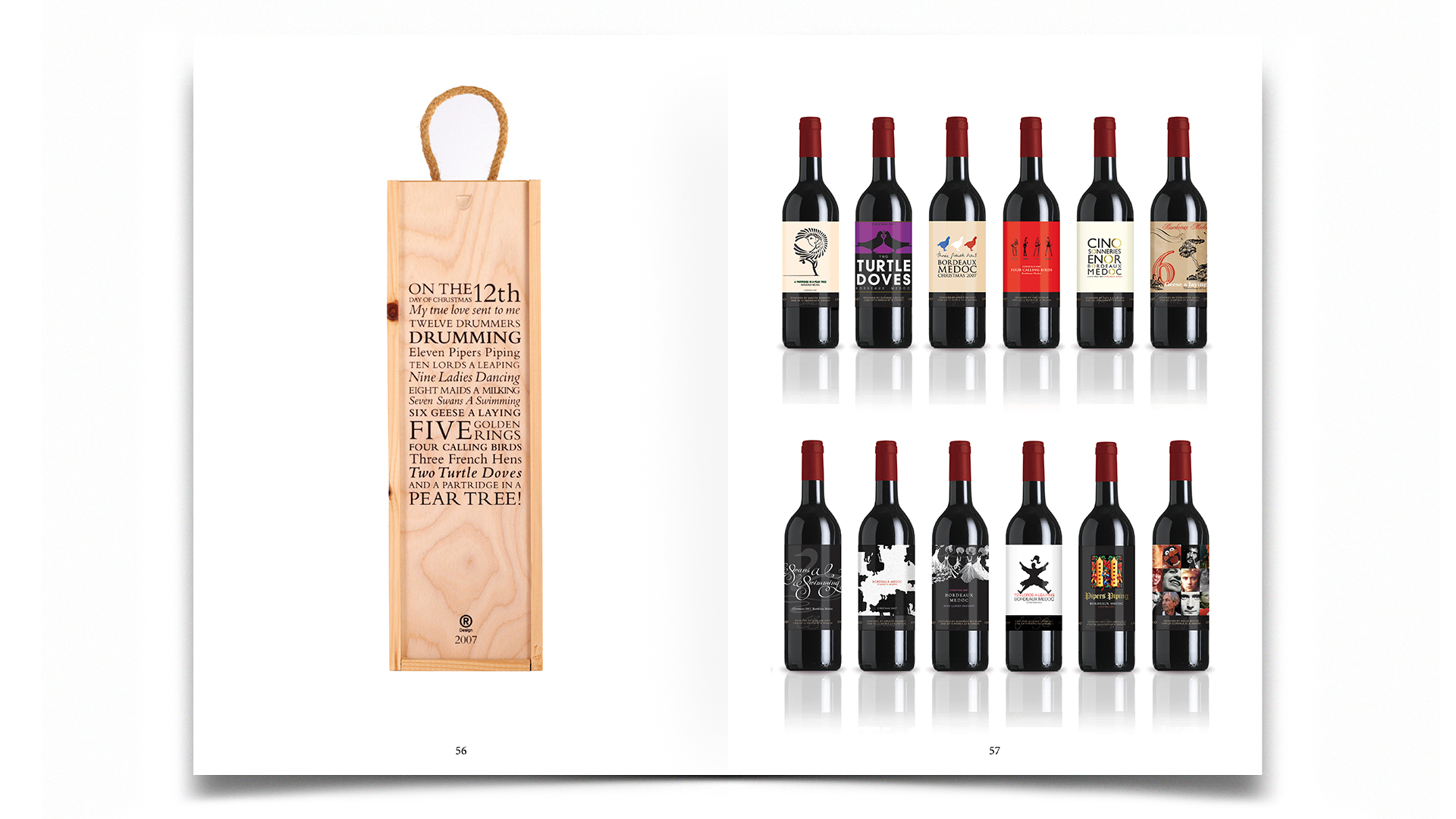R Design, Inspired Common Sense, R-Design special edition Christmas packaging design, for 12 days of Christmas.